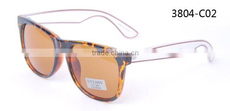 FDA CE Certification Transparent temple Custom Logo Sunglasses own logo sunglasses