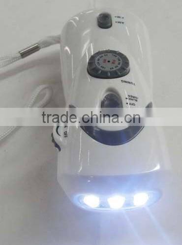 solar dynamo radio with flashlight