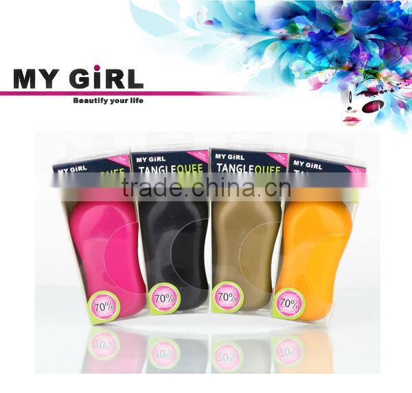 MY GIRL Alibaba plastic Handheld detangle hairbrush teezer detangling hair brush & detangling brush