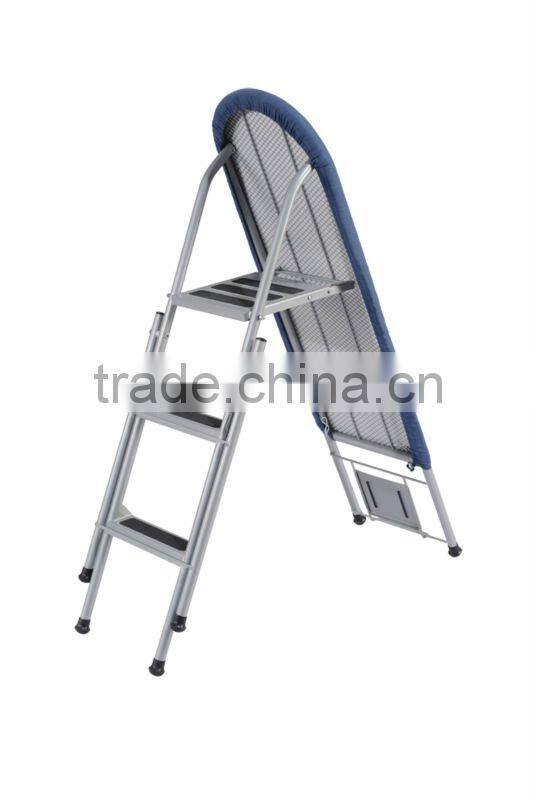 2015 Hot Type folding ironing board with step ladder anti-slip two using with 100% cotton cover