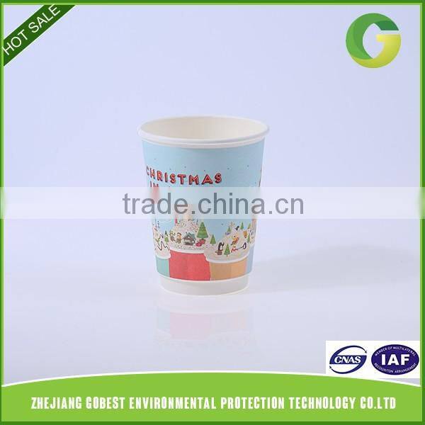 Gobes High Quality Hot Sale Disposable Custom Printed Double Wall Custom Paper Coffee Cup