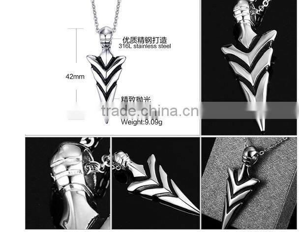Japan and South Korea fashion jewelry personality trend Stainless steel pendant