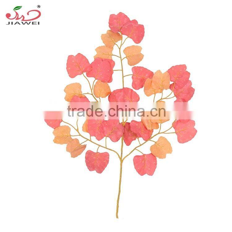 Hot Selling and good price Artificial Red Leaves For Autumn ginkgo leaf