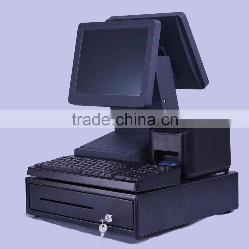 12.1 inch Dual Screen All in One Touch POS System for Suppermarket