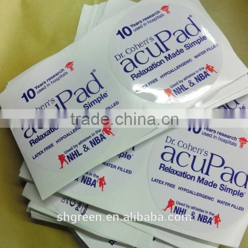 Cheap self-adhesive printing sticker roll for apparel