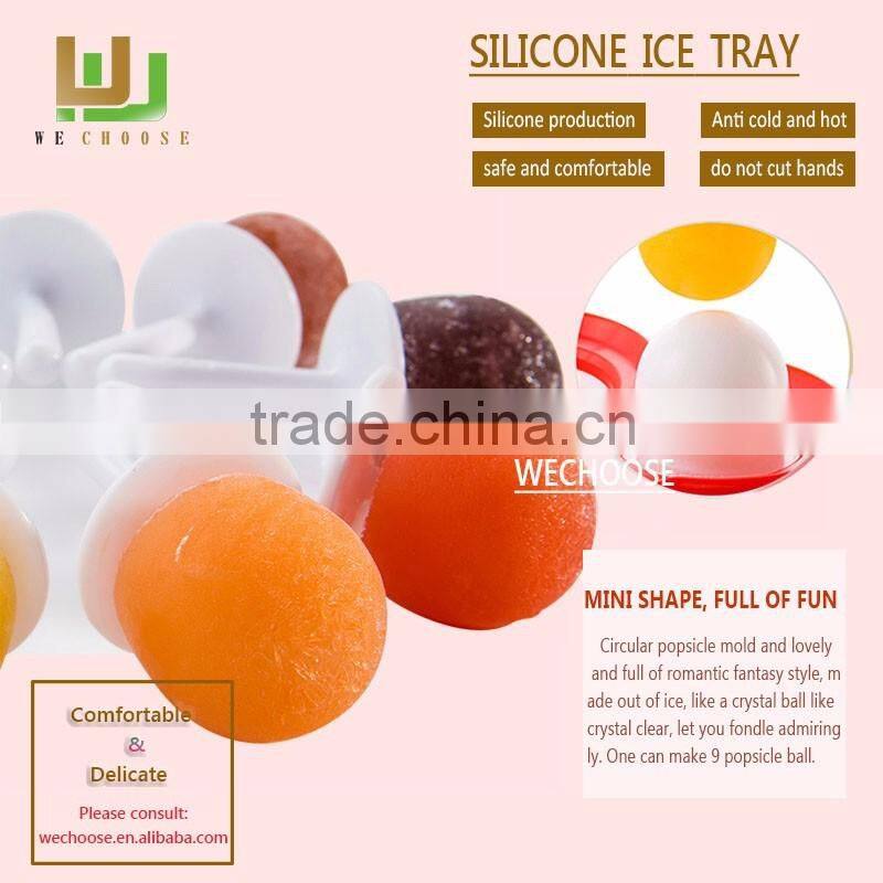 Wholesale great varieties silicone ice cream mold ice pop mold China custom Attractive and Durable silicone ice cube tray