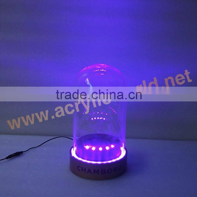 ice mountain design liquor display case with led light