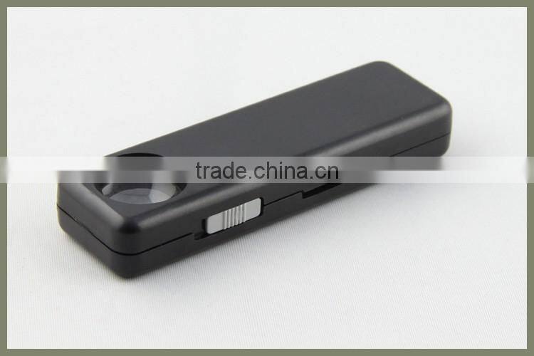 MG21004 led uv lighted pocket 10x magnifier for jewelry