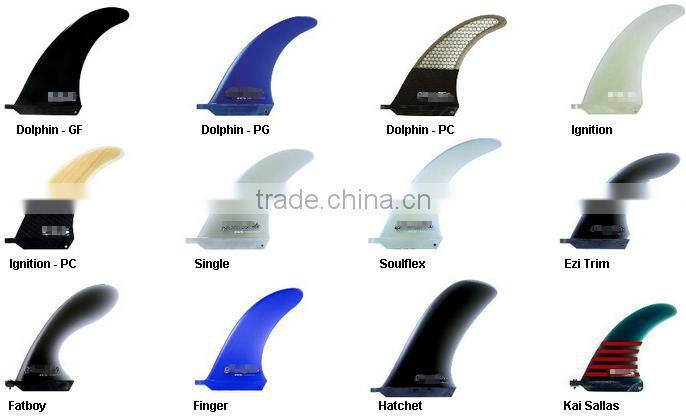 Cheap longboard fins surfboard fins/plastic fiberglass surfboard fins