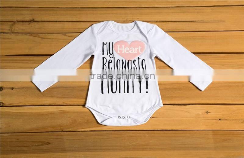 Wholesale price girl long sleeve top fancy onesie ,fashion romper from Kapu