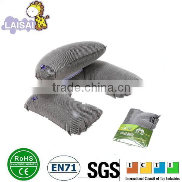 home pillow sleep pillow travel flocking neck pillow inflatable