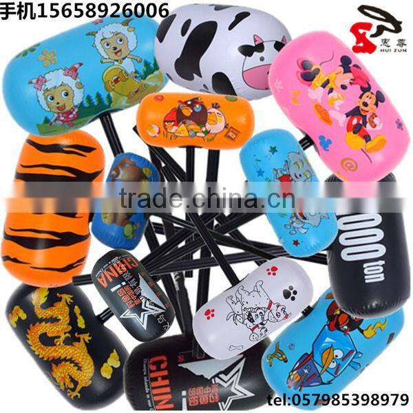 PVC Inflatable hammer with bird in orange