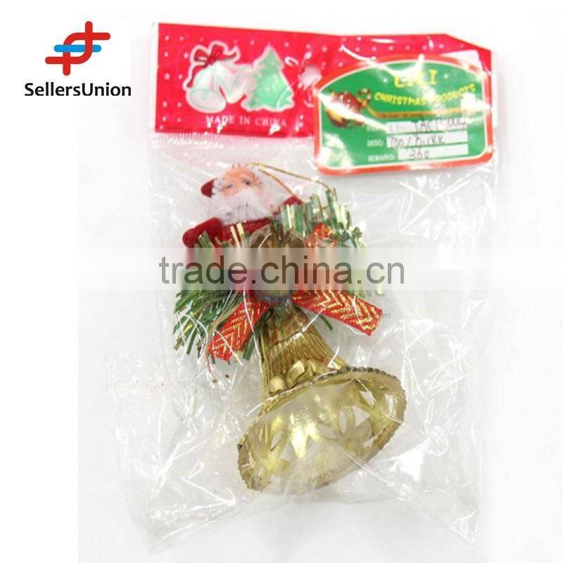 No.1 yiwu exporting commission agent wanted low price bell christmas decorations for christmas tree