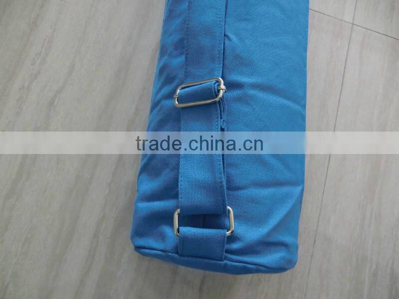 Custom Blue Plain Cotton Yoga Mat Bag (BSGJH024)
