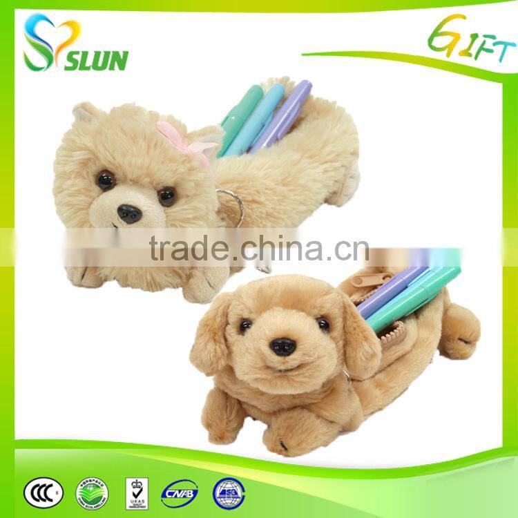 Customized Soft Plush Stuffed Pen Bag,Plush Pencil Bag