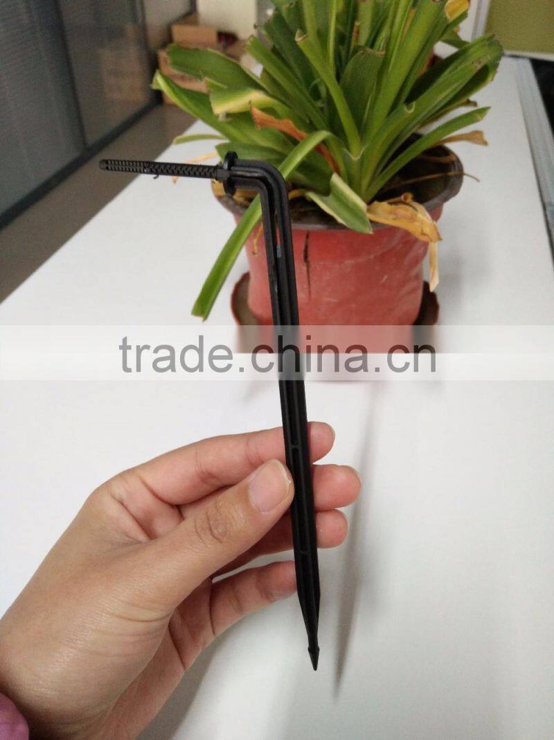Bend arrow dripper for irrigation system