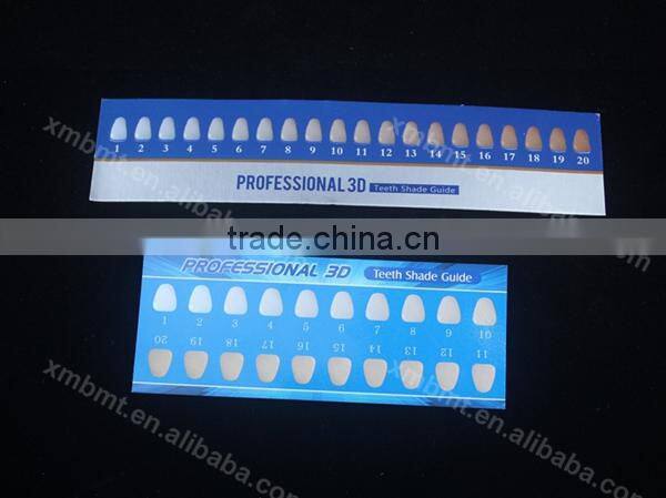 Teeth Whitening/Tooth Whitener/Teeth Bleaching Shade Guide Paper
