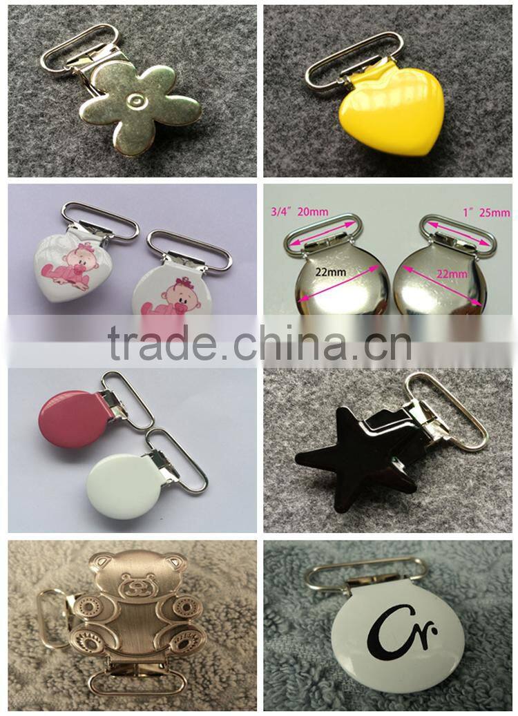 Factory Supplier OEM Metal Garment Suspender Clips Wholesale