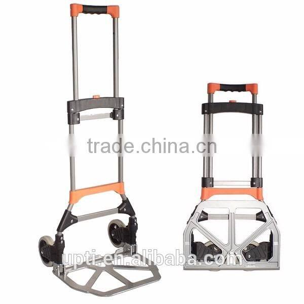 Taiwan Made High Quality Folding Hand Cart Foldable Trolley Steel and Aluminium Plate Hand Truck