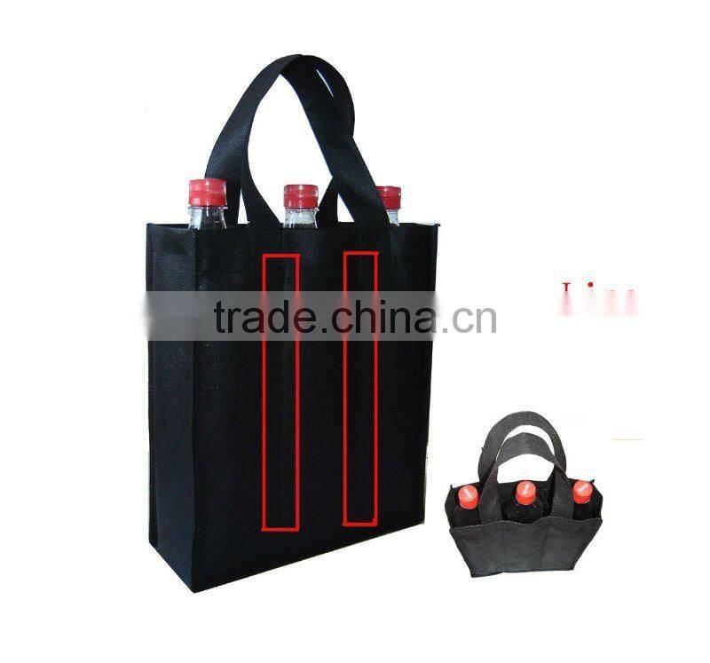 Extended promotional non-woven bottle bag