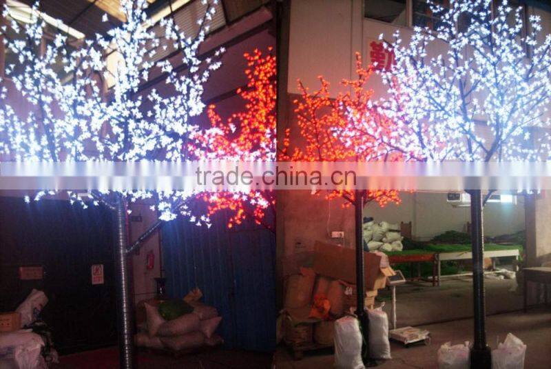 outdoor metal christmas trees with colorfull leds