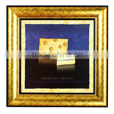 abstract painting of cheese