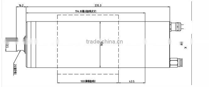 40000rpm,80mm,2.5kw high speed grinding spindle motor