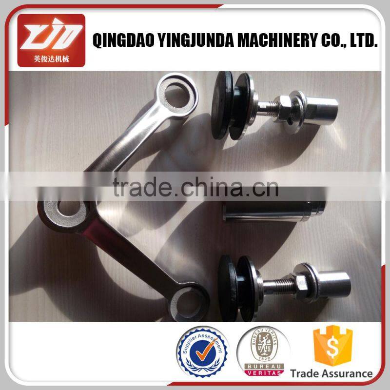 Modern stainless steel four way glass spider pictures