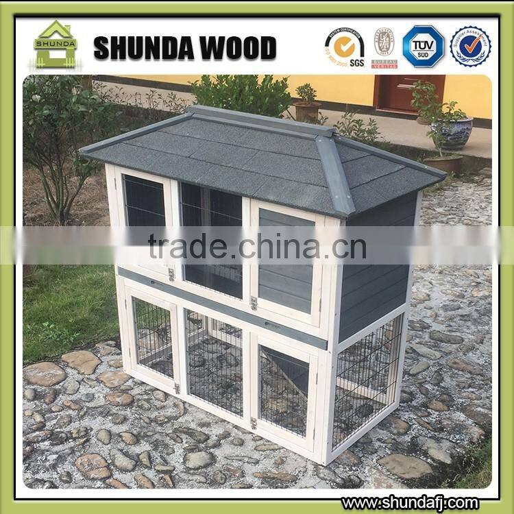 SDR028 wholesale luxury wooden rabbit cages