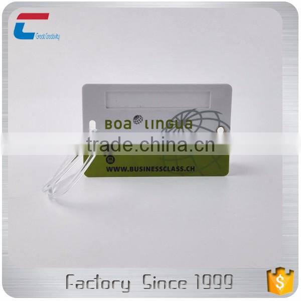 Custom Made Wholesale Plastic PET Airplane Travel Luggage Tags with Different Strapes