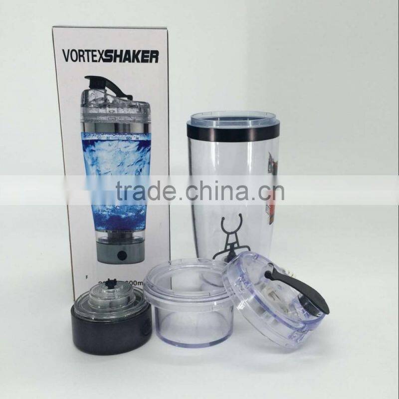 600ml Stainless Steel Electric Shaker bottle USB