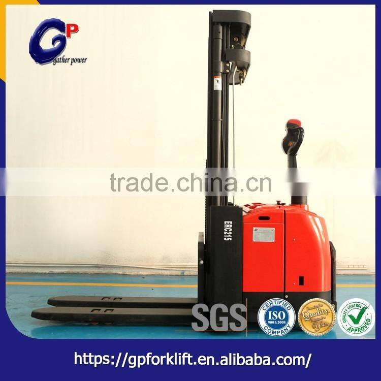 Alibaba export low price high efficient industrial handling vehicles full electric stacker
