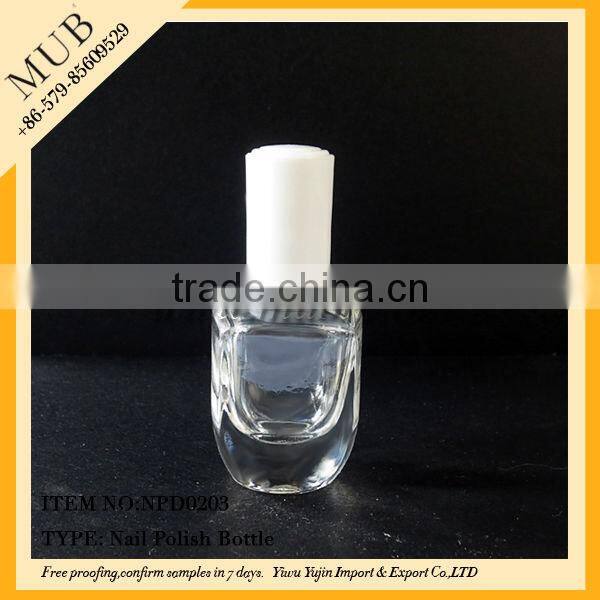 10/15ml glass skull empty nail polish glass bottle