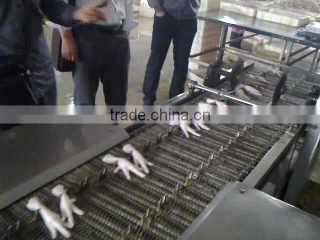 automatic chicken feet processing machine duck chicken feet pawl cleaning slaughting machine