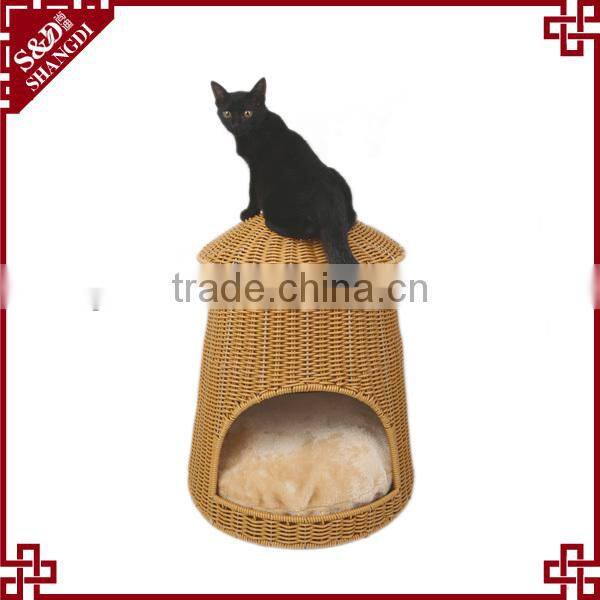 PE rattan Handmade durable waterproof dog cage pet house