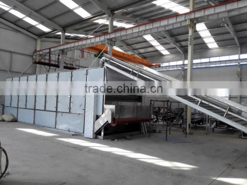Continuous Hot Air Spinach Drying Machine Belt Dryer