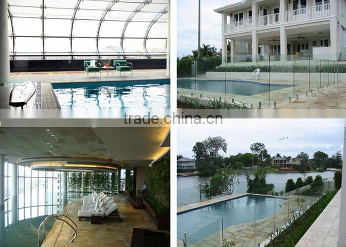 CE-approved customized tempered balcony glass fence