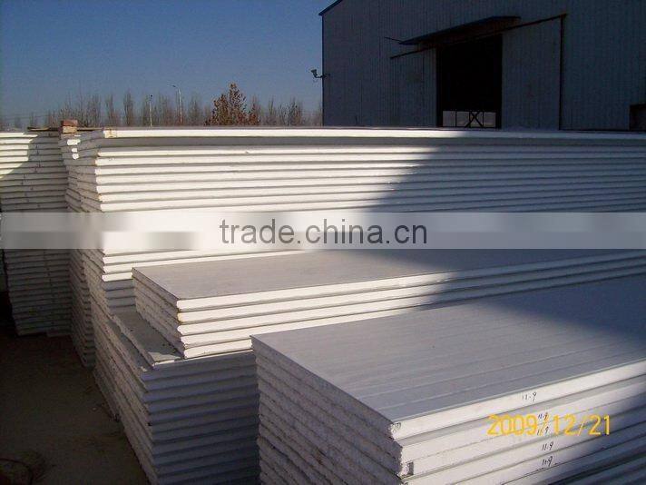 EPS/PU/Glass Fiber/Rock Wool sandwich panel