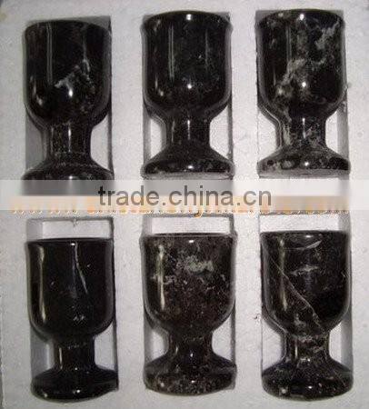MARBLE WINE GLASSES GOBLETS