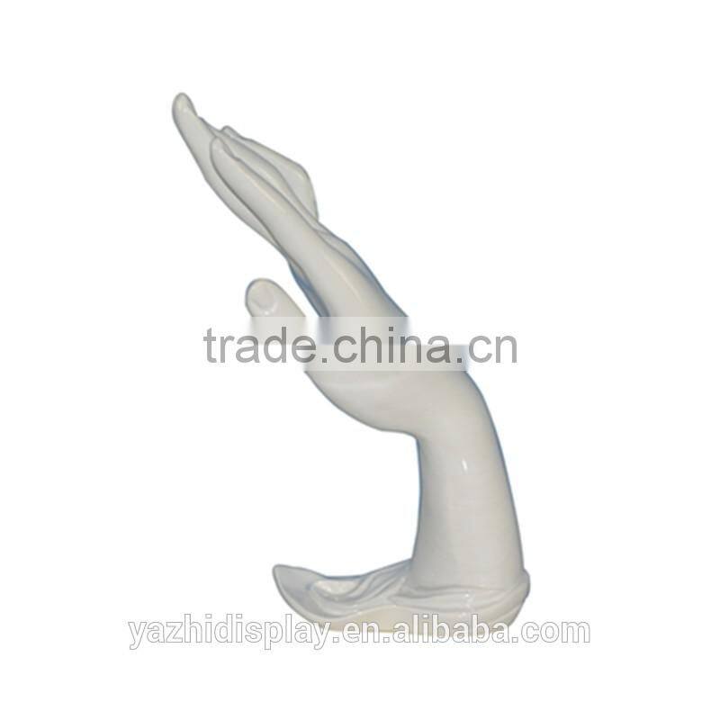 Boutique jewelry display fiberglass mannequin hand for sale