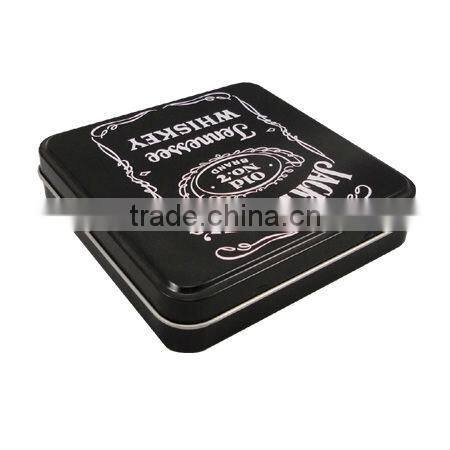 large rectangular jewelry packaging tin box