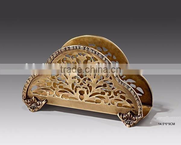 Unique Design Bronze Half Open Shell Shaped Case, Antique Brass Casting Arts Decorative Box With Support