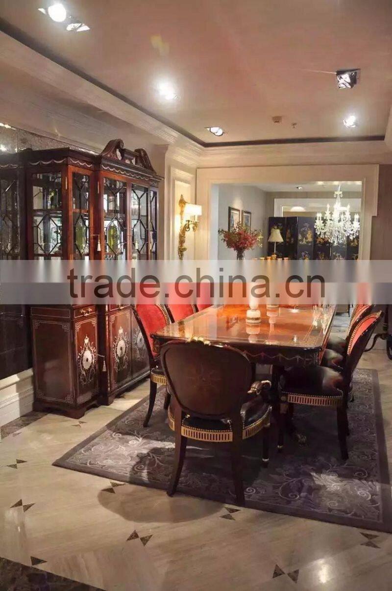 New design solid wood dinning room furniture luxury dinning room set