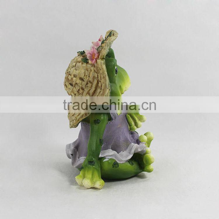 Garden ornament cute frog decoration