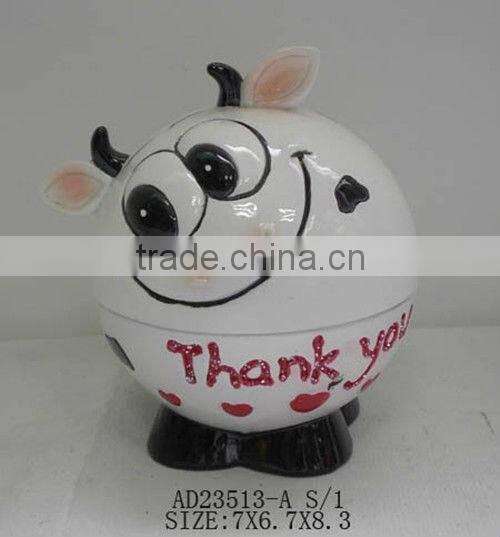 Cute laugh mini piggy bank