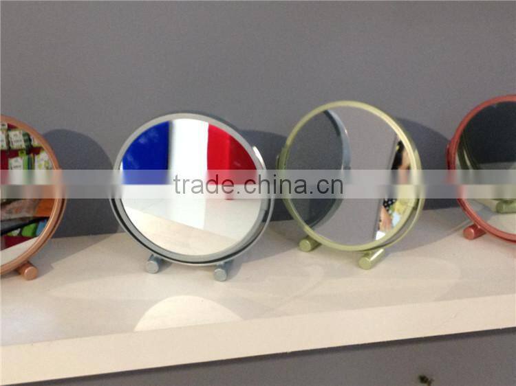 Plastic Cheap Oval Shaped Cosmetic Mirror Double Side Makeup Mirror