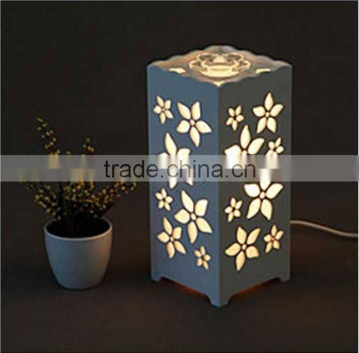 High-grade hollow carved lamp Household carved aromatherapy decorate table lamp essential oil table lamp