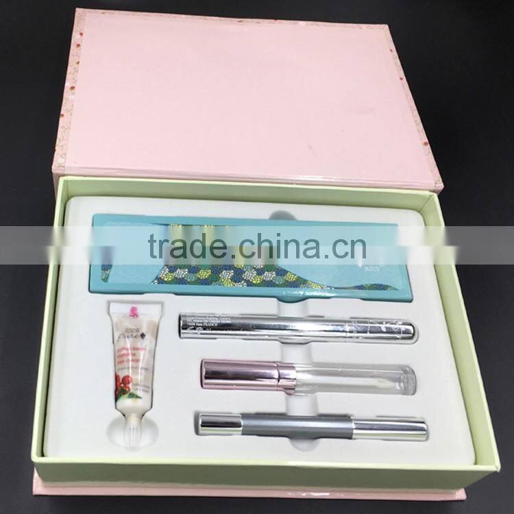 Plastic flocking blister packaging for jewelry/ glass bottled cosmetic