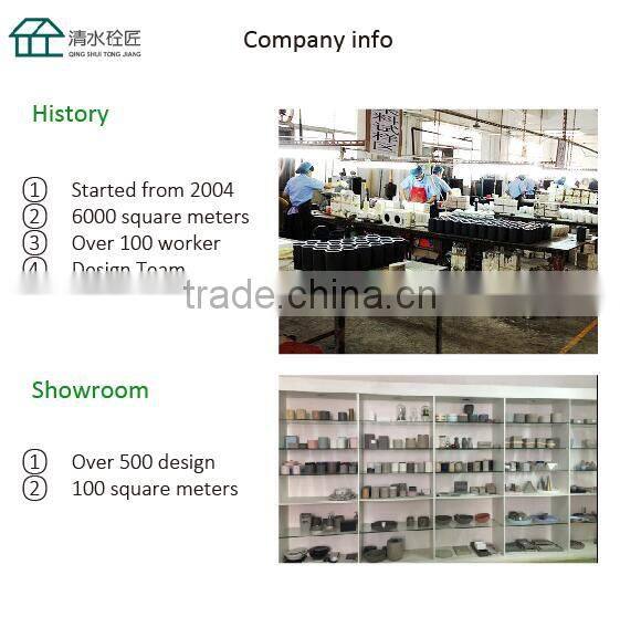 Sqaure Blue High Polished Terrazzo Bathroom accessory sets With Concrete Material