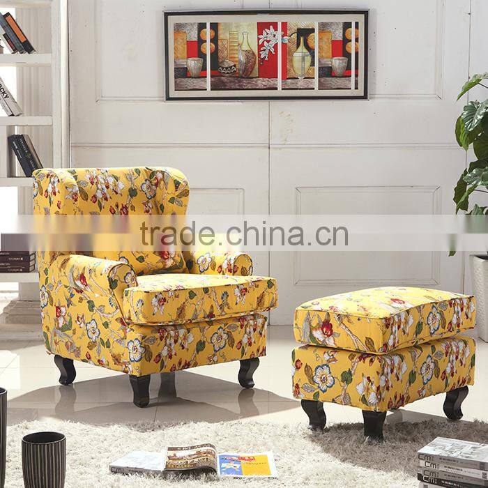 European rustic style fabric sofa chair LQ-804#